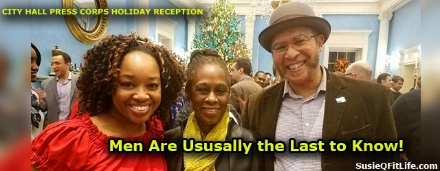 CITY HALL PRESS CORPS HOLIDAY RECEPTION on SusieQ FitLife